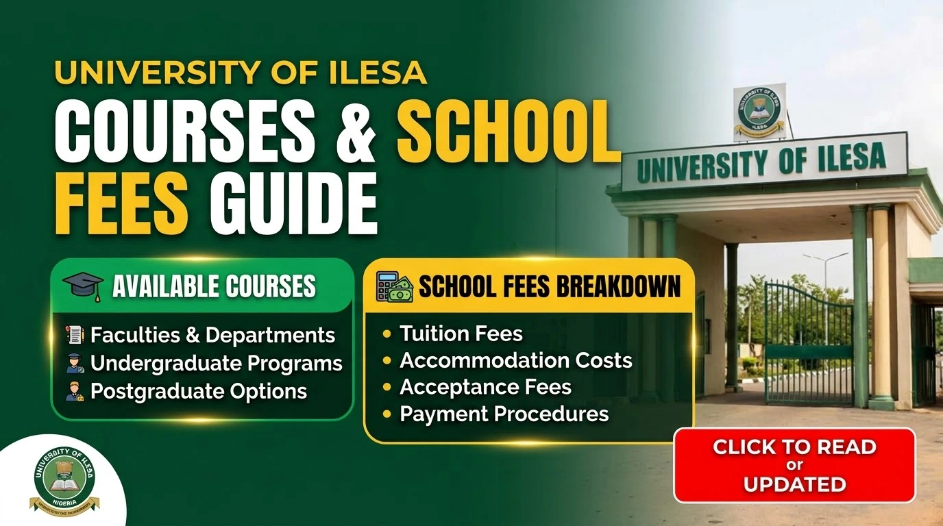 University Of Ilesa Courses And Fees